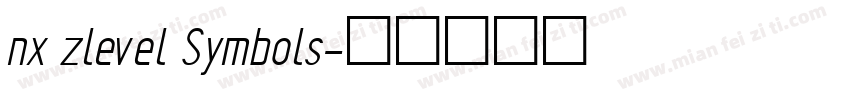 nx zlevel Symbols字体转换